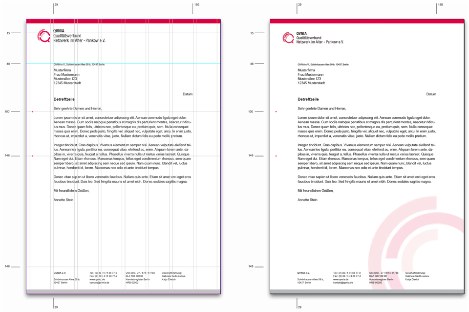 QVNIA, Bild Geschaeftsbrief 2
