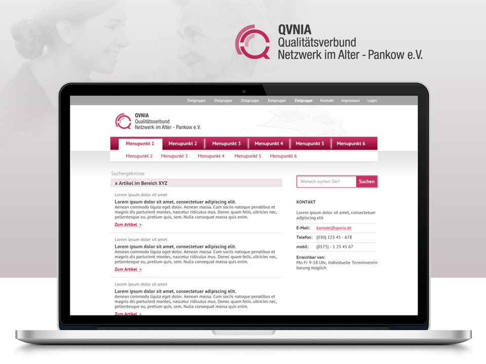 QVNIA, Weblayouts